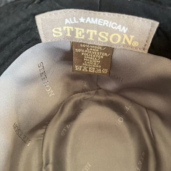 Stetson All American Grey/Charcoal Wool Blend Men's Fedora Hat Sz Sm-Med - Picture 7 of 10